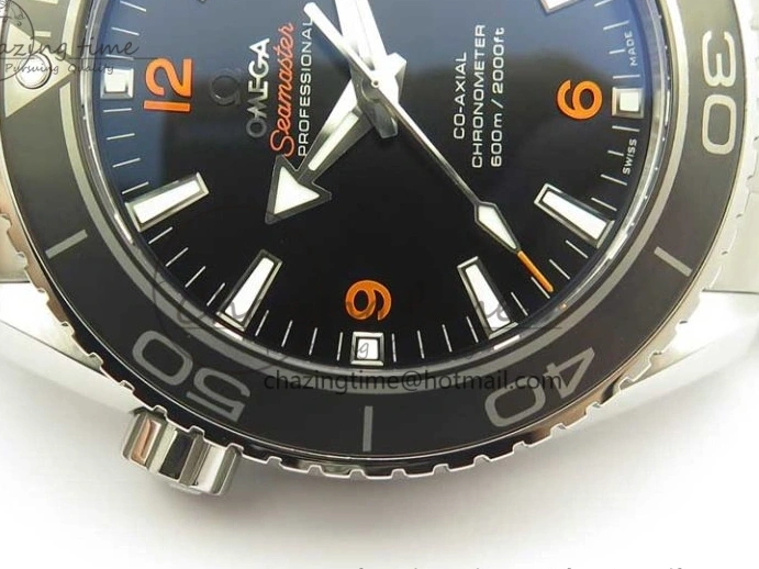 0204 Durable Planet Ocean Professional Ceramic Bezel 45.5mm 1:1 VSF Best Edition Orange Markers on SS Bracelet A8500 Super Clone 8052